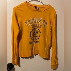 Divided women’s Yellow Toronto Bears long sleeve Top size S
